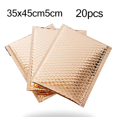 35x45cm5 Rose gold Цвет Bubble Buffer розовое золото фиолетовый синий лазер серебряный почтовый мешок алюминизированная пленка транспорт антистатические анти-падение курьер подарок - Цвет: 35x45cm5 Rose gold