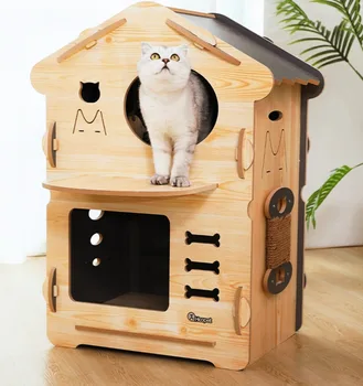 

High quality plate cat's nest four seasons universal two-story Cat's Nest Villa stable and durable cat's house cat's house insta