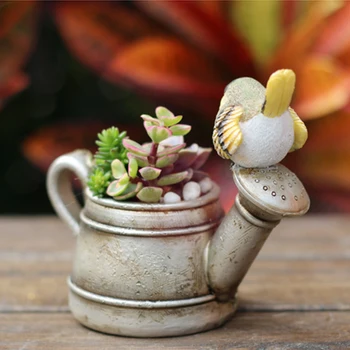 

Flower Pot Balcony Shower Tray Shape Garden Tool Patio Fleshy Gift Retro Home Decoration Shop Window For Succulent Tabletop