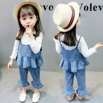 

Baby Little Girls Clothing Set 2020 Fall Autumn Flower Cotton Children Kids Tracksuit Casual Toddler Girl Clothes 1 2 3 4 years