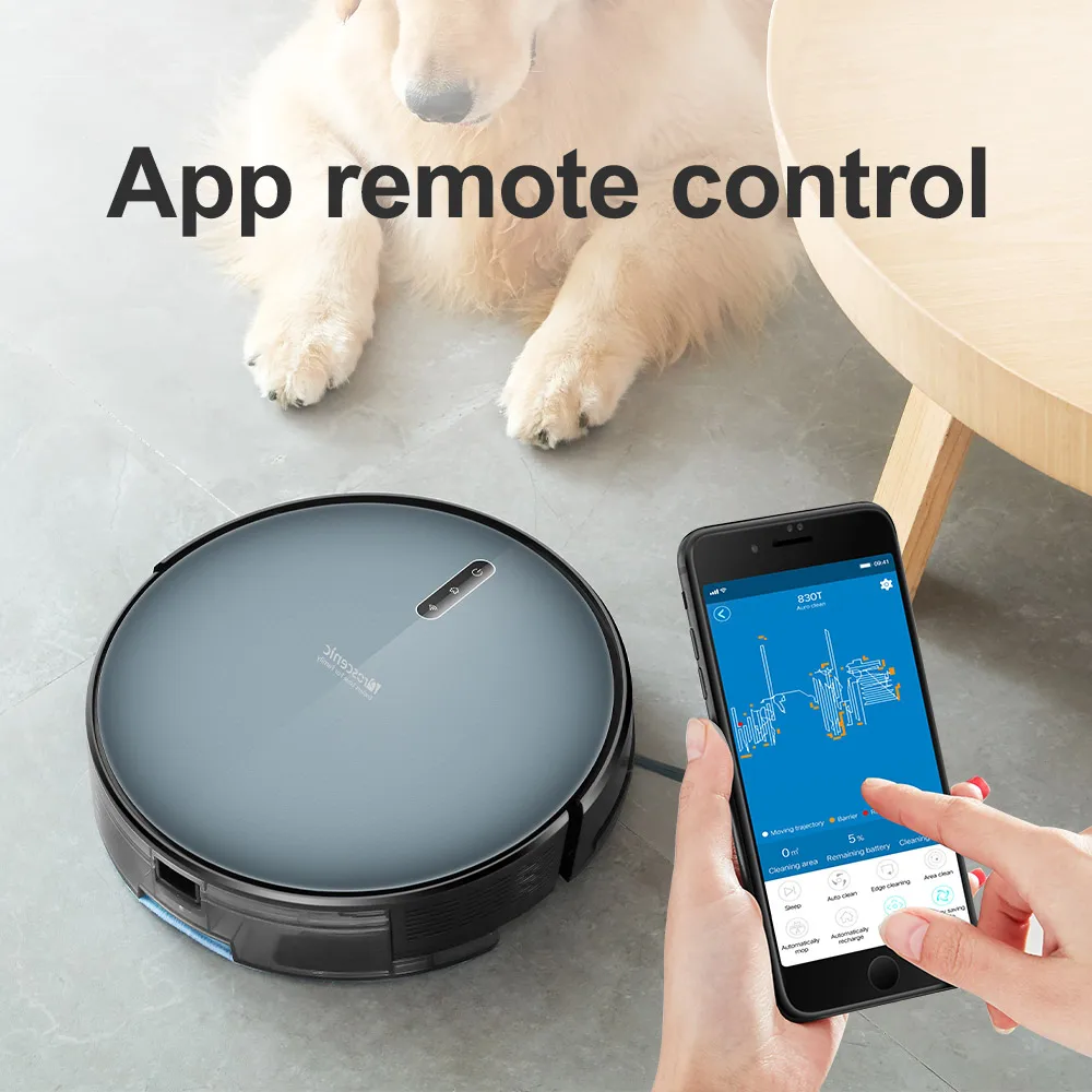Proscenic 830T Robot Vacuum Cleaner Dust Collector 350ML Electric Control  Water Tank APP/Alexa Control V-boost Carpet Detection - AliExpress Home  Appliances