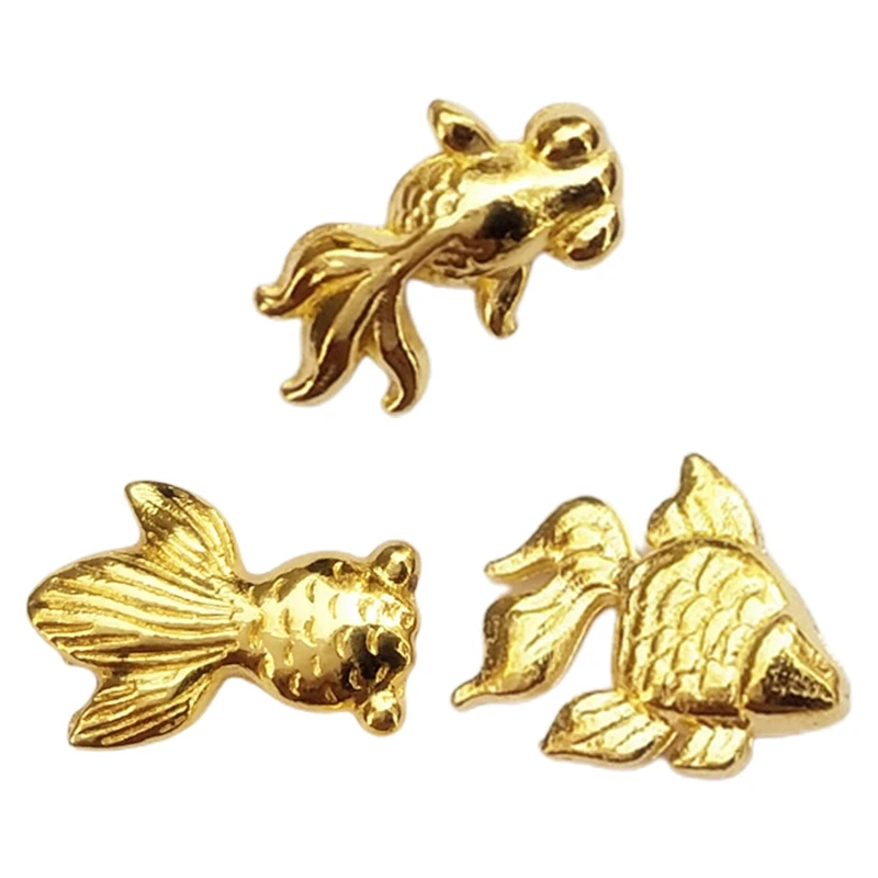 

100Pcs/Pack Cute Mini Small Metal Goldfish UV Resin Epoxy Mold Making Jewelry Filling Material DIY Crafts Tools