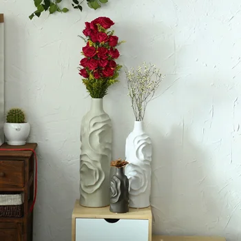 

NORDIC ART CERAMIC VASE CRAFTS ORNAMENTS LIVING ROOM TV CABINET BEDROOM FLOWER ARRANGEMENT CONTAINER HOME DECORATION ACCESSORIES