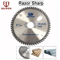 Lames de scie circulaire pour le travail du bois, disque de coupe pour meuleuse d'angle, 150mm/180mm/200mm/230mm, 40T/60T 