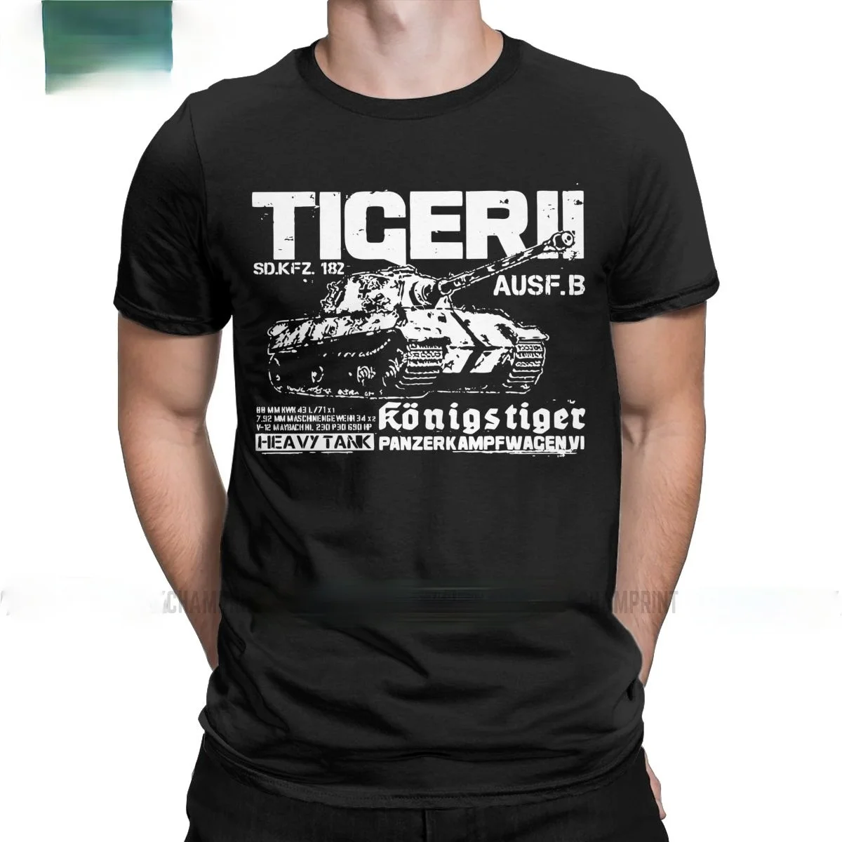 

Tiger 6 Tank Patent German Army Panzer WW2 Wehrmacht Men T-Shirt