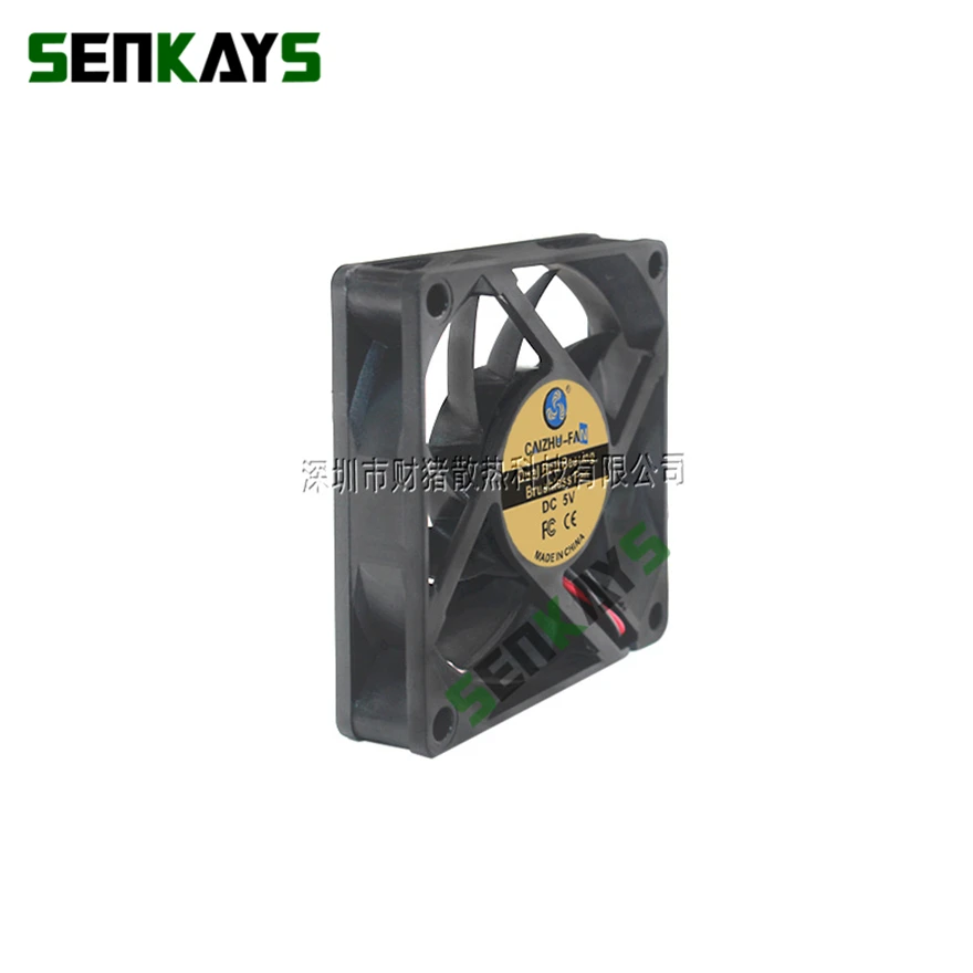 Rolamento de Esferas Duplo 7015 70 mm 70*70*15 mm dc 5v 12v 24v Ultra-fino Usb Ventilador de Refrigeração Comptuter Cpu Ventilador de Refrigeração Portátil Ventilador de Refrigeração 2pi - Imagem 3
