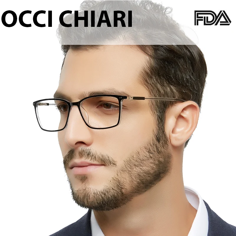 

OCCI CHIARI Blue Light Glasses Frame Transparent Eyeglasses Computer Gaming Spectacles Eye protection Optical Prescription Frame