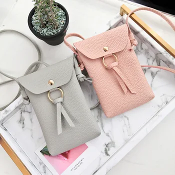 

New arrival cute cellphone bag for girls black leather bag green convenient shoulder bag pretty crossbody bags women handbag hot