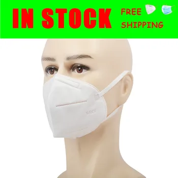 

1 Piece / Pack Disposable Mask Kn95 Mask Non-Woven Protective Mask Anti-Bacterial Dust Particles Pollution Filter Hot!!