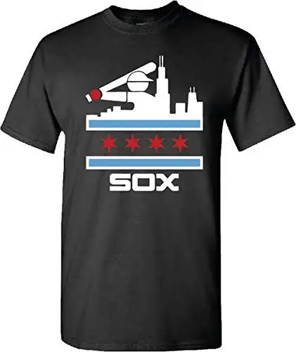 Chicago White Sox футболка (флаг Чикаго) Унисекс Мужская и женская | одежда