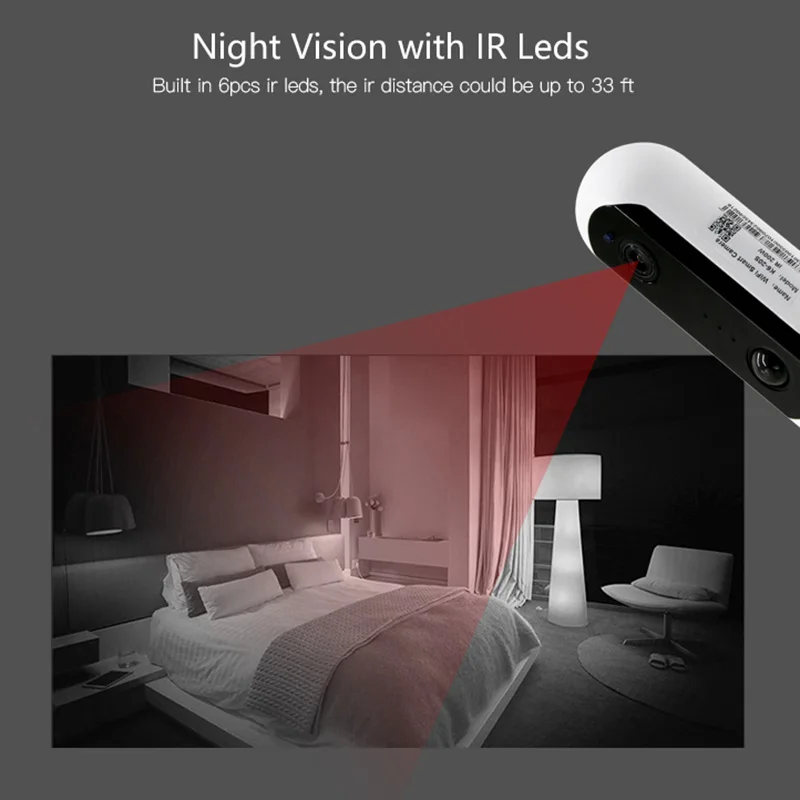 Беспроводная ip-камера 1080P с функцией обнаружения ПИР, домашняя умная Wifi камера с функцией ночного видения, двухсторонняя аудио 1080 P, мини-камера, камера Seguridad