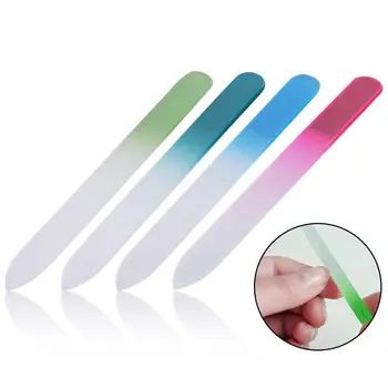 

6 Random Colors Professional Crystal Glass Nail File Durable Manicure Polish Sanding Device Nail Art Makeup Accessoires Tools