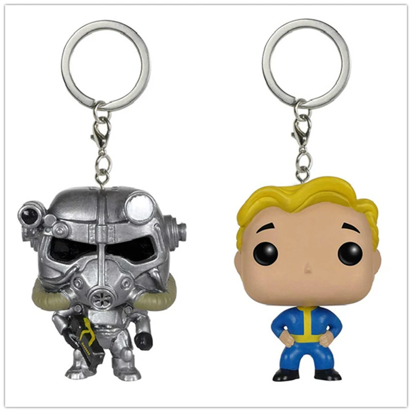 Карманный Брелок для игр Fallout 4 Power Armor Vault Boy виниловые экшн фигурки модели кукол