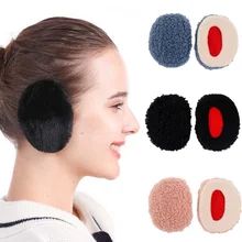 1 Pair Split Ear Muff Autumn Winter Single Ear Covers Fleece Warm Earwarm Outdoor Cold Bandless Ear Cover Plush Portable Earmuff