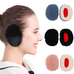 1 Pair Split Ear Muff Autumn Winter Single Ear Covers Fleece Warm Earwarm Outdoor Cold Bandless Ear Cover Plush Portable Earmuff