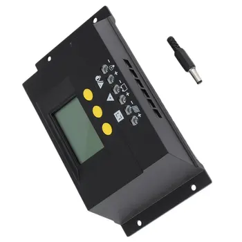 

30A Solar Regulator Solar Charge Controller LCD Solar Genetator Solar Panel Charge Regulator Black