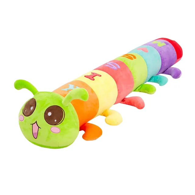 Colorful Caterpillar Big Insect Toys Plush Toy Doll Pp Cotton Caterpillar Toy Pillow Comforts Children Sleeping Pillow Doll