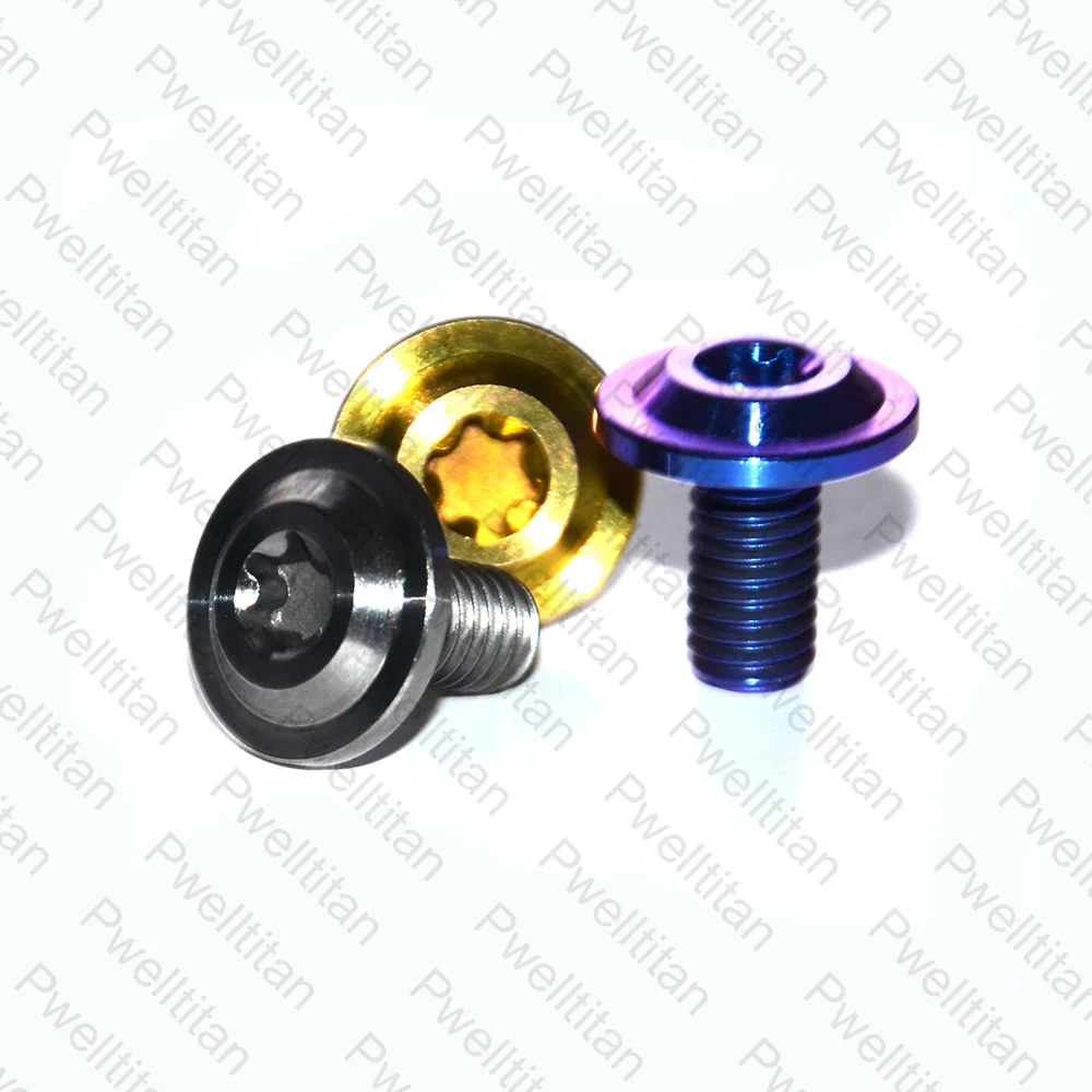 4 Pcs M6 X 12 Grade5 티타늄 볼트 Ti 합금 나사 DIY 우산 T30 Torx 소켓 오토바이 수정 M6 티타늄 볼트