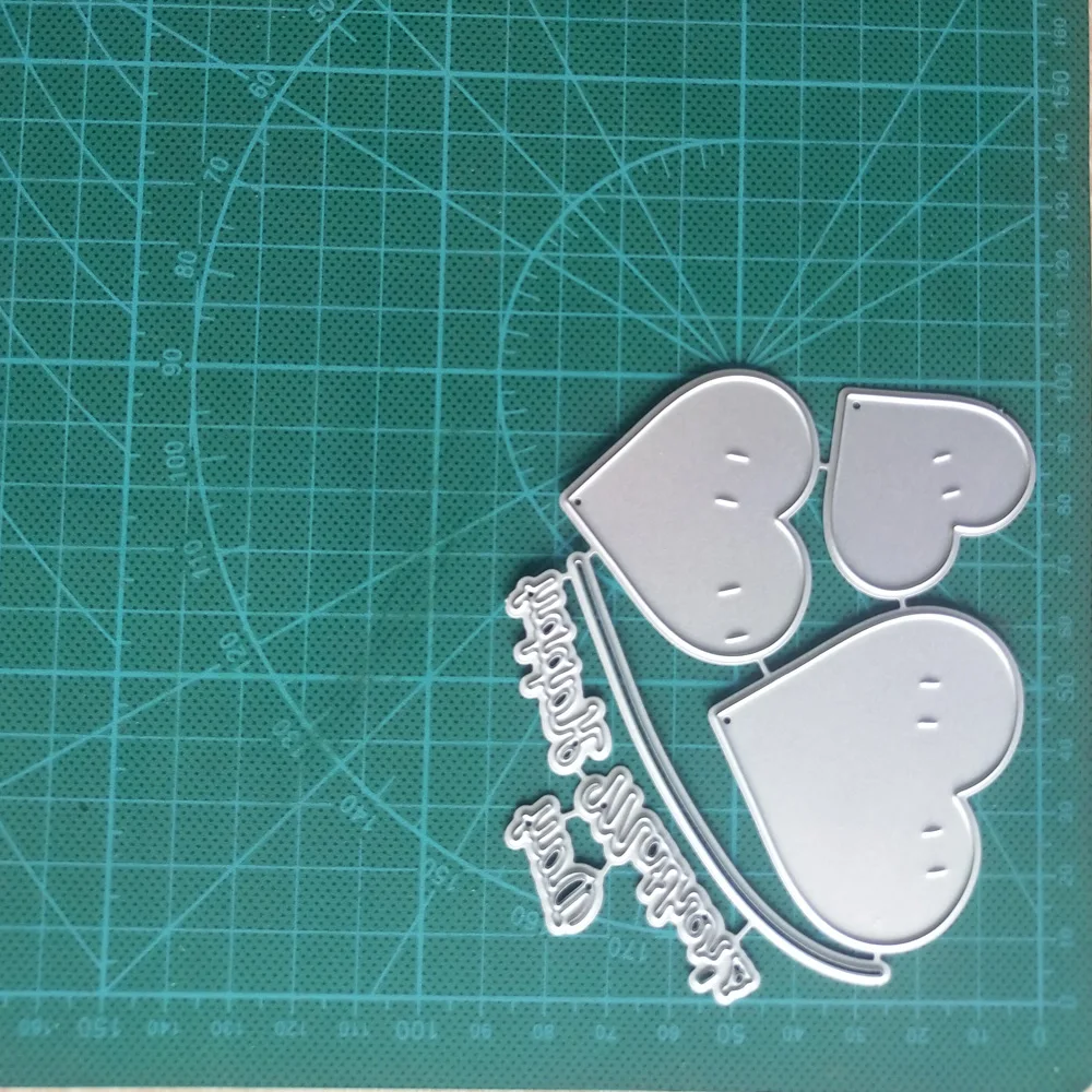 MEIISI Heart Frame Metal Cutting Dies Christmas Birthday Wedding Stencils Scrapbooking for DIY Craft Paper Card Making Album Decorative