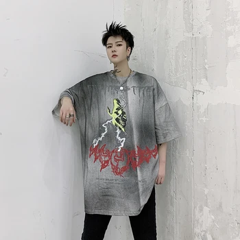 

Men's short-sleeved T-shirt 2020 spring and summer new short-sleeved tie-dye handsome T-shirt youth fashion men's clothing