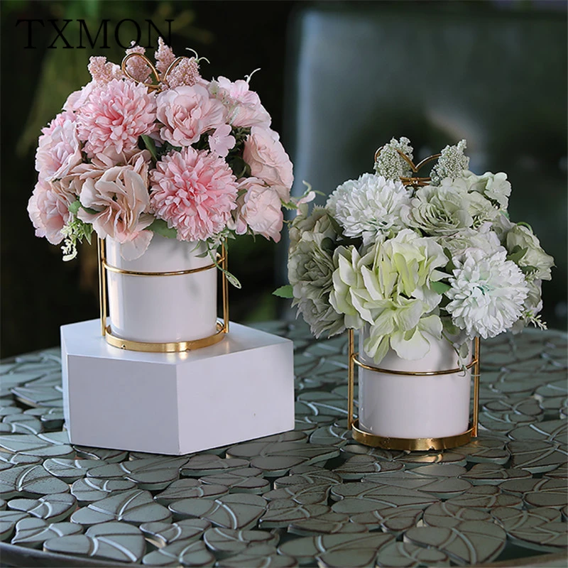 HighQualitySmallFreshHomeLivingRoomFakeFlowersSimulationDriedFloralBouquetDecor