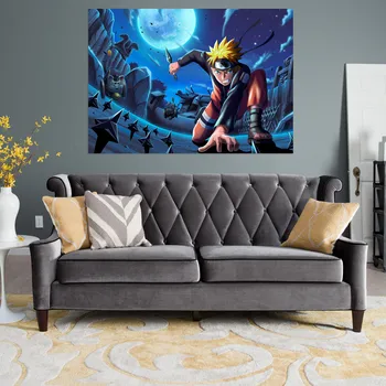 

[Self-Adhesive] 3D NARUTO 656 Japan Anime Wall Stickers Mural Decal Wall Murals AJ WALLPAPER Belly