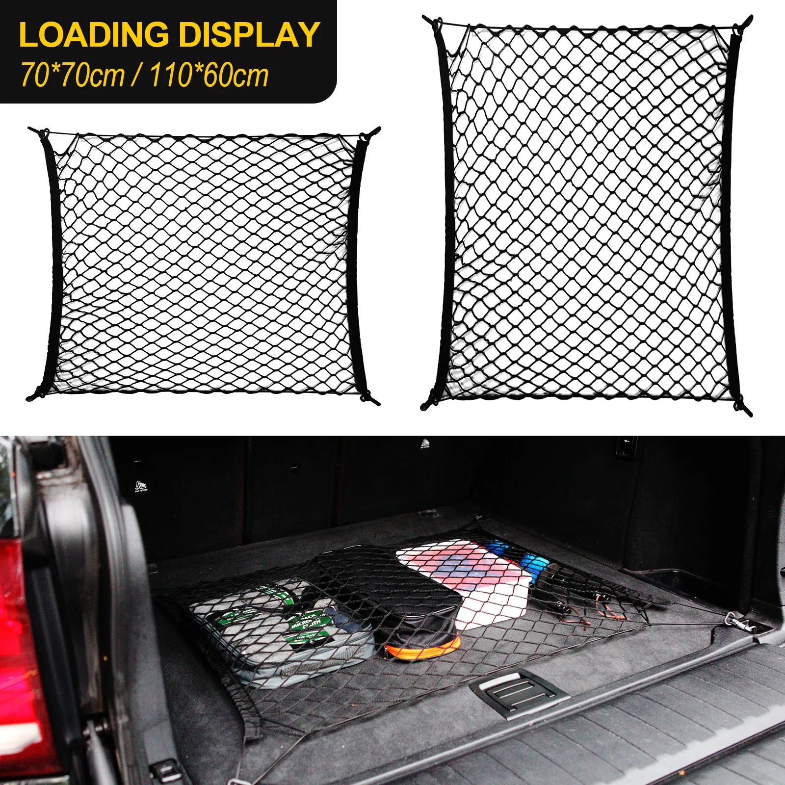 Car Trunk Mesh Net Rear Cargo Boot Luggage Universal Elastic Box