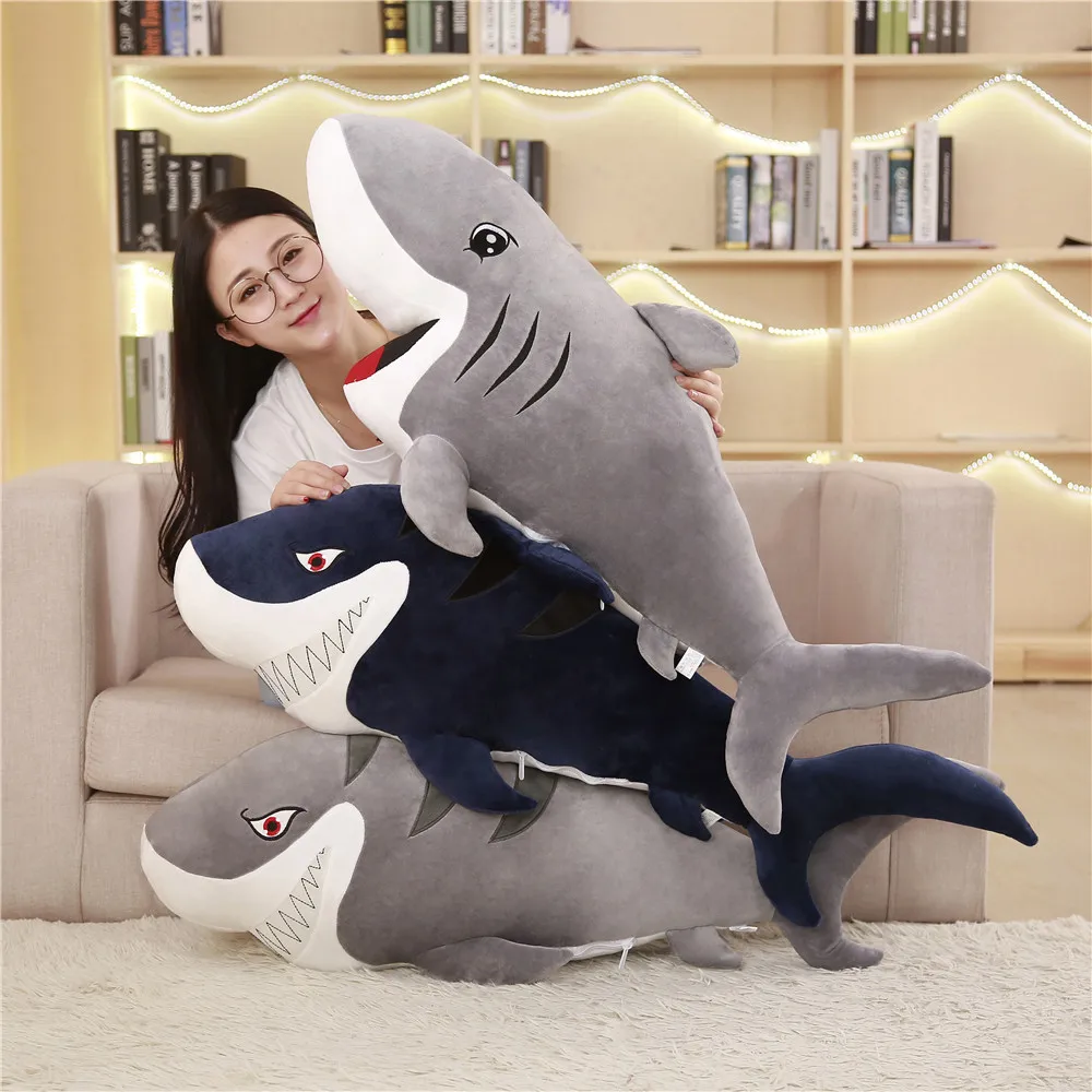 

Cute Oceans Animal Shark Doll Plush Toys Children Birthday Gift Ferocious Sharks Doll Pillow Women's