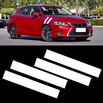 

White Universal Car Fender Stripe Hash Mark Stripe Vinyl Decal Sticker Waterproof