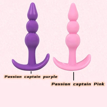 Silicone Anal Beads Jelly Anal Plug Butt Plug G-spot Prostate Massager Dildo Anal Plug Gay Sex Erotic Products For Woman Men Hot 2