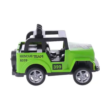 

Mini Simulation Off-road Car Model Pull Back Toy Children Plastic 3D Vehicle Puzzle Kids Educational Toys Children Gift