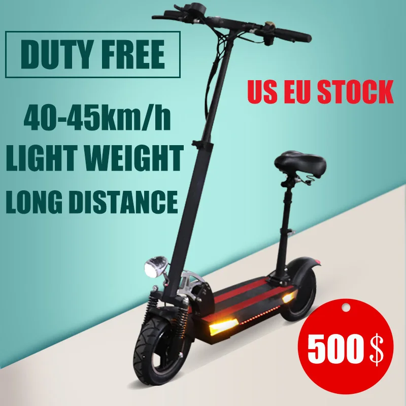 

[US STOCK] Electric Scooters for Adults 26Ah Lithium Battery 500W 48V LCD DISPALY Foldable Skateboard Scooter WITH Seat