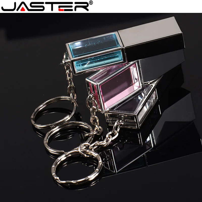 JASTER креативный usb2.0 Кристалл рамка+ брелок Модель Pendrive 4 ГБ 8 ГБ 16 ГБ 32 ГБ 64 ГБ флеш-накопитель USB флеш-накопитель подарок