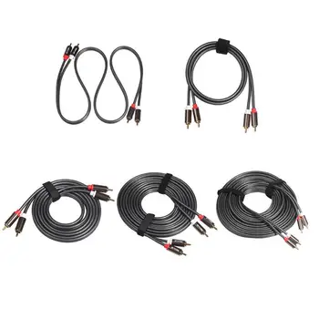 

2RCA to 2RCA Male to Male Audio Video Cable Stereo Adapter Cord Wire for PC DVD Reducing Loss in Signal Transmission