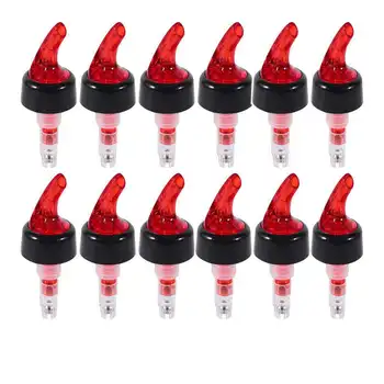 

Measure Liquor Pourer, 1 Oz Plastic Measured Liquor Pourer Auto Measuring Shot Chamber Pourer Pour Spout Stopper For Liquor Wine