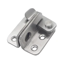 Задвижки ворот из нержавеющей стали левый/правый Дверной замок защелка дверной безопасный замок с отверстием для замка