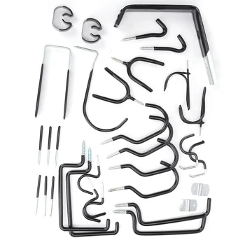

30 Pcs Steel Hooks Hanging Pegboard Hook Set Convenient Storage Tool Kit for Home Use Organization Accessories