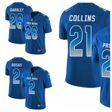 Нью-Йорк Мужские Молодежные женские Saquon Barkley Landon Collins Limited футбольные Джерси Giants Королевский синий NFC Pro Bowl