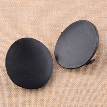 

CITALL 52128-02910 1 Pair Left & Right Front Bumper Tow Hook Cover Cap Black Plastic Fit For Toyota Corolla 2007 2008 2009