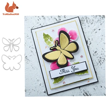 

YaMinSanNiO Animal Series Dies Scrapbooking Die Cuts butterfly Metal Cutting Knife Mold Craft Stencil Punching Templates New