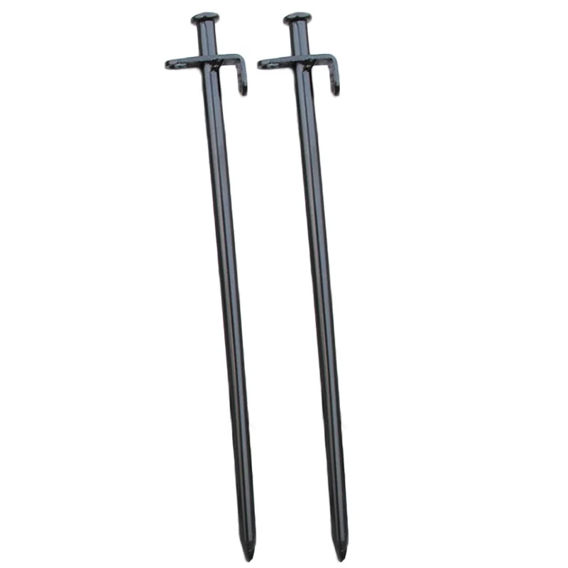 

2pcs Outdoor Camping Tents Ground Nails Heavy Duty Steel Shelter Awning Pegs Nail Durable Picnic Mountain