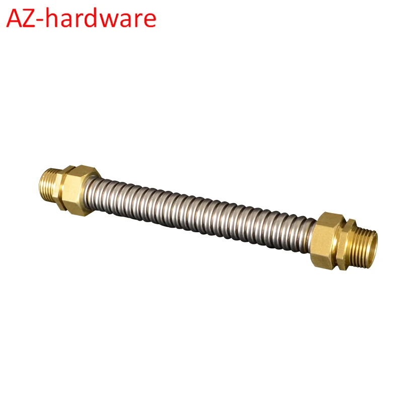 20/25/32mm stainless steel central air conditioning bellows double outer wire metal hose DN15/20/25