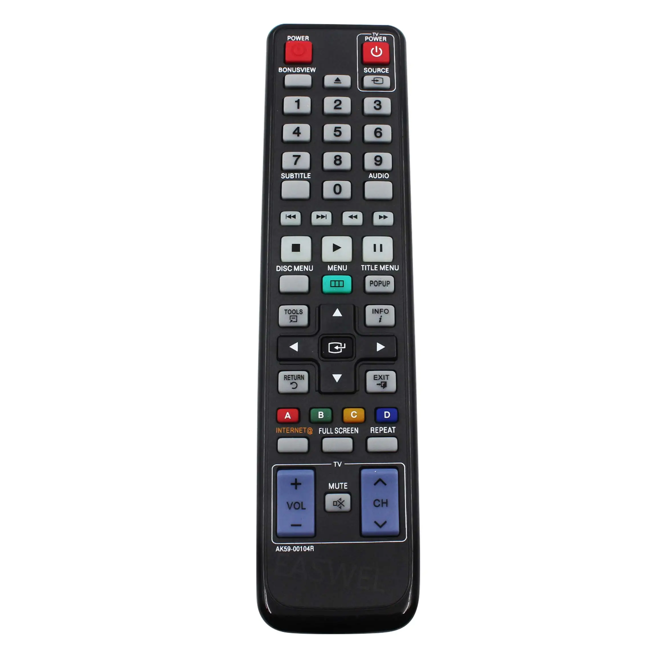 AK59-00104R пульт дистанционного управления для SAMSUNG BD-C6500 BD-C5500 BD-D5700 BD-D5300 DVD |