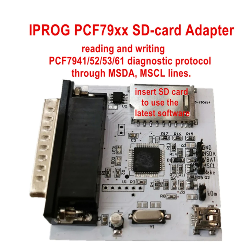 CAN BUS/K-Line/сварочная линия/RFID/MB IR/PCF79XX все виды адаптеров для IPROG+ iProg Prog программист Замена частей - Цвет: PCF79XX adapter
