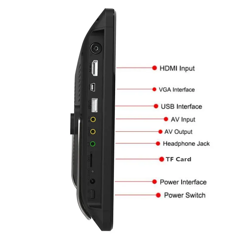 LEADSTAR 12 дюймов DVB-T T2 AC3 аналоговый ATSC Портативный ТВ HDMI tv TF USB программы автомобильное зарядное устройство подарок Цифровое ТВ мини светодиодный tv playerrul