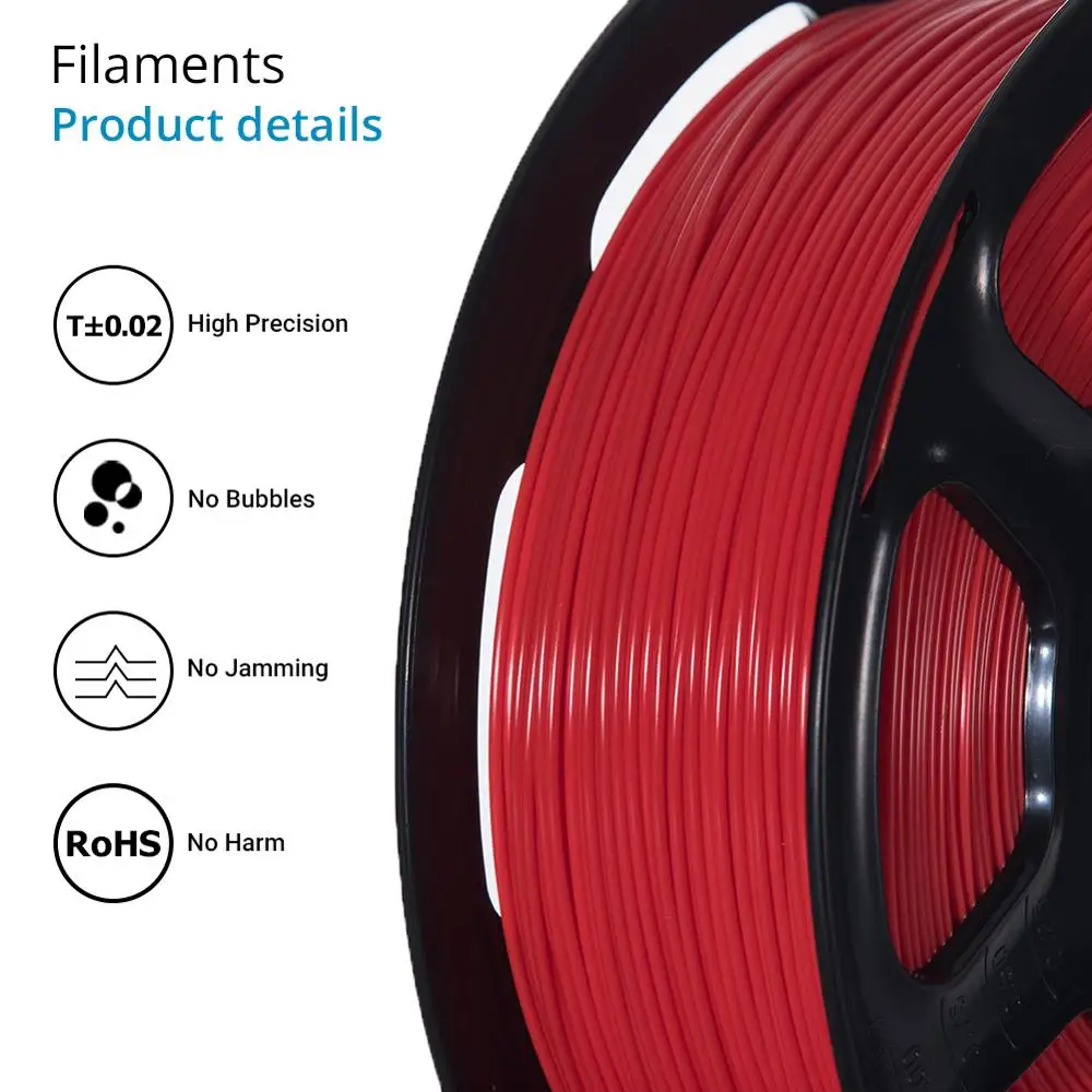 TOPZEAL высокое качество PLA/ABS/PETG/TPU/нейлон 3D Принтер Нити 1 75 мм катушка и 10 м * цветов