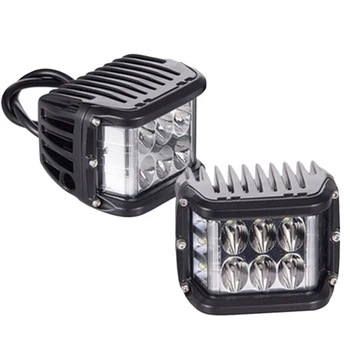 

4 inch Side Shooter LED Lights 2Pcs LED Work Light Bar 60W LED Pods Off Road Driving Fog Lights Three Sides Square Off Road for