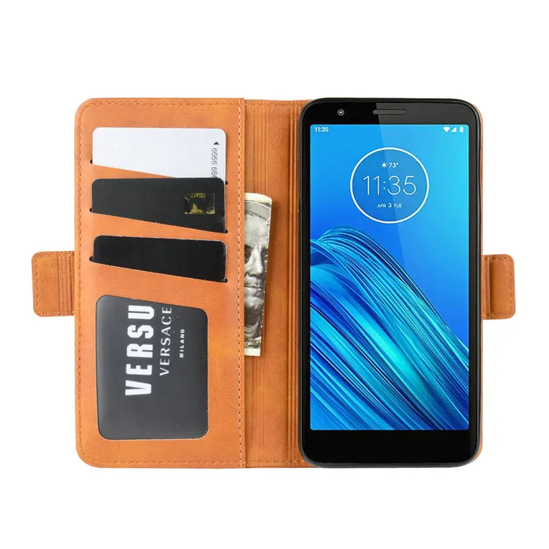 Для Motorola Moto E6 Флип Магнитный кожаный чехол для Moto E6 Plus E6s для Moto E Plus 6th Gen чехол для телефона