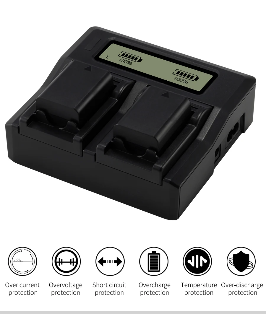 NP-FW50 NP FW50 NPFW50 цифровой батарейный блок 2100 мА/ч+, ЖК-дисплей USB Dual Зарядное устройство для sony NEX-3 a7R Alpha a6500 a6300 a6000 a5000 a3000