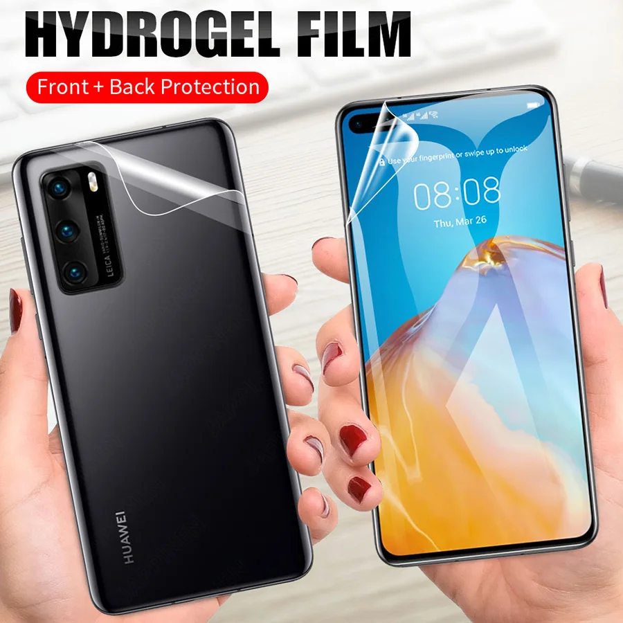 Передняя и задняя полная Защита экрана для Huawei P40 P30 Pro P20 Lite Honor 20 9X 8X P Smart Plus 2019